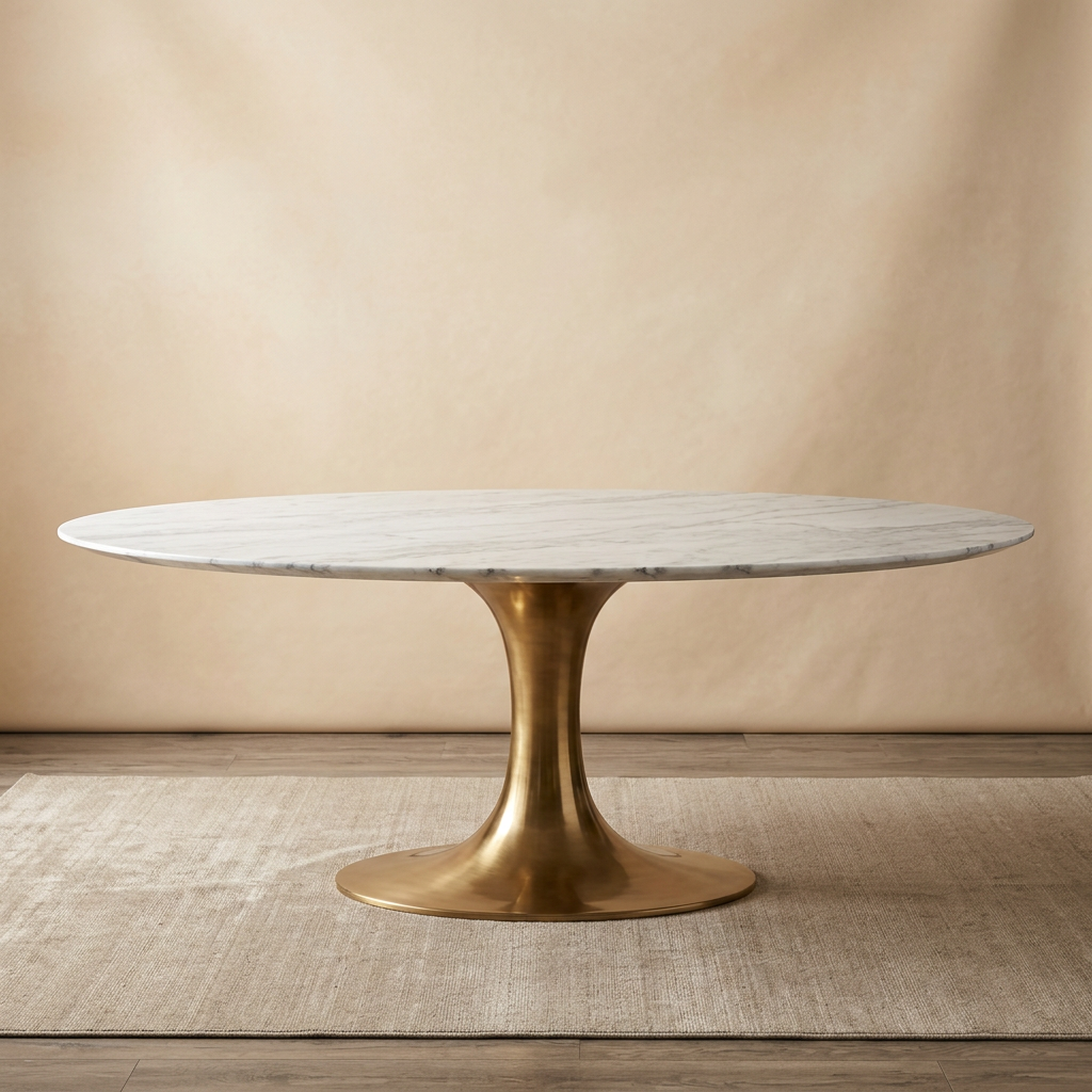 Aurelia Oval Marble Table