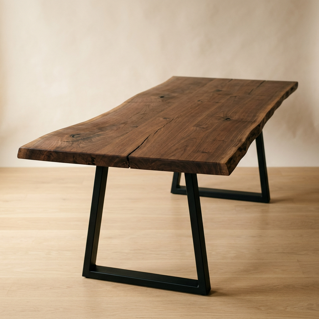 Canyon Live Edge Walnut Table
