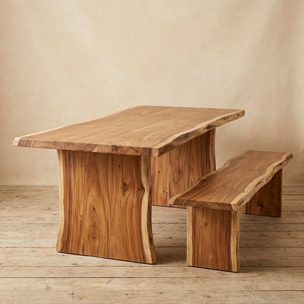 Ridge Live Edge Bench Table